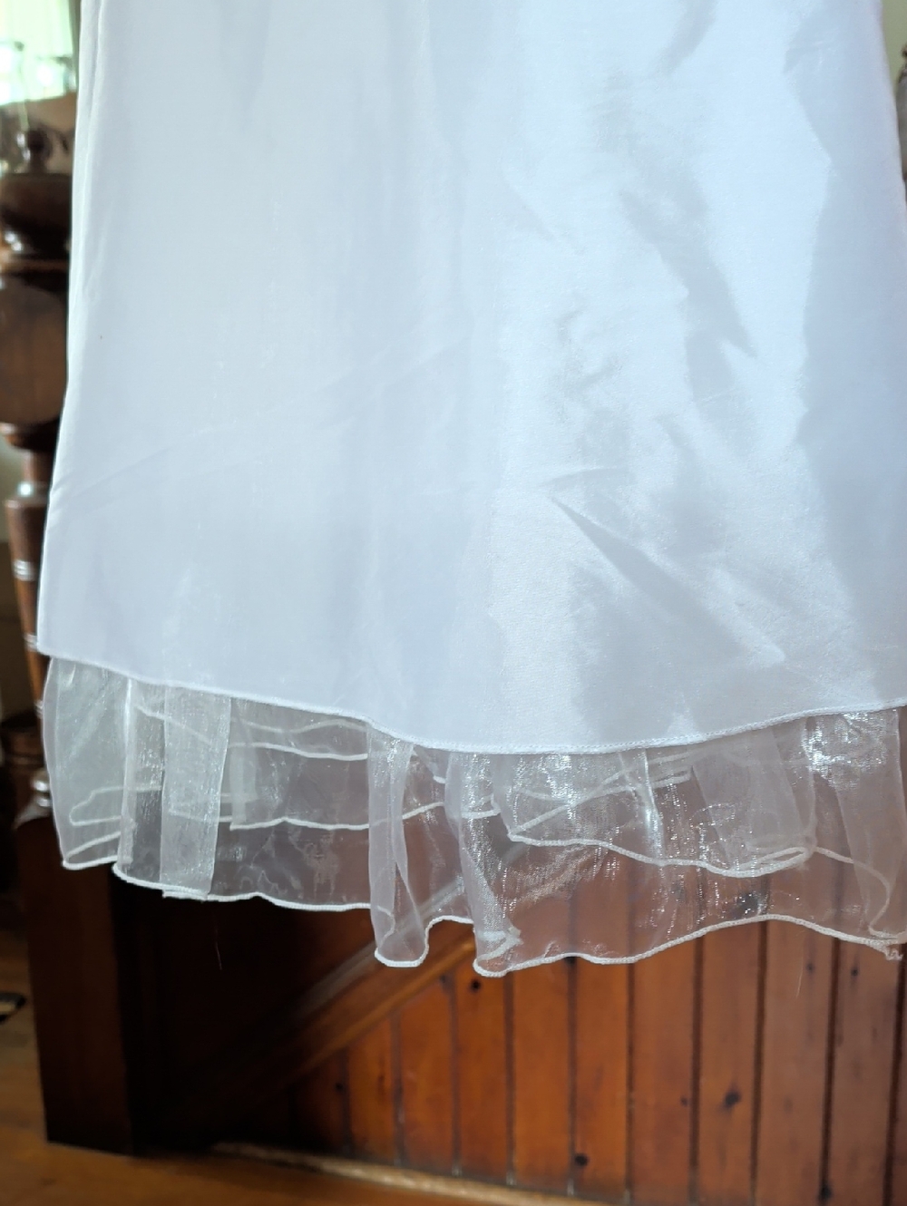 White Spaghetti-Strap Cocktail Dress NWT - Picture 5 of 9